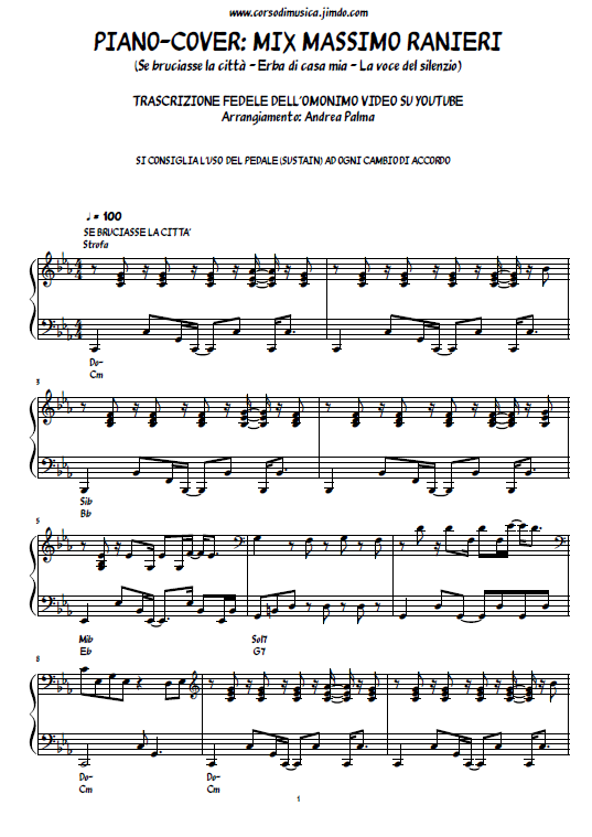 la voce del silenzio massimo ranieri midi