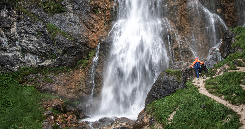 Der Dalfalzer Wasserfall, Maurach, Achensee, Tirol