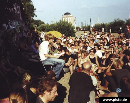 Benjamin Maack bei "Poets on the beach"