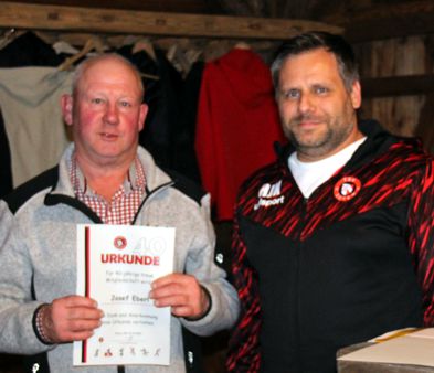 40 Jahre TSV Mitglied: Sepp Eberl