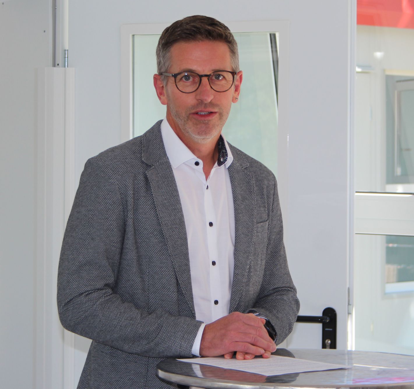 Bürgermeister Thomas Weber bei seiner Begrüßungsrede
