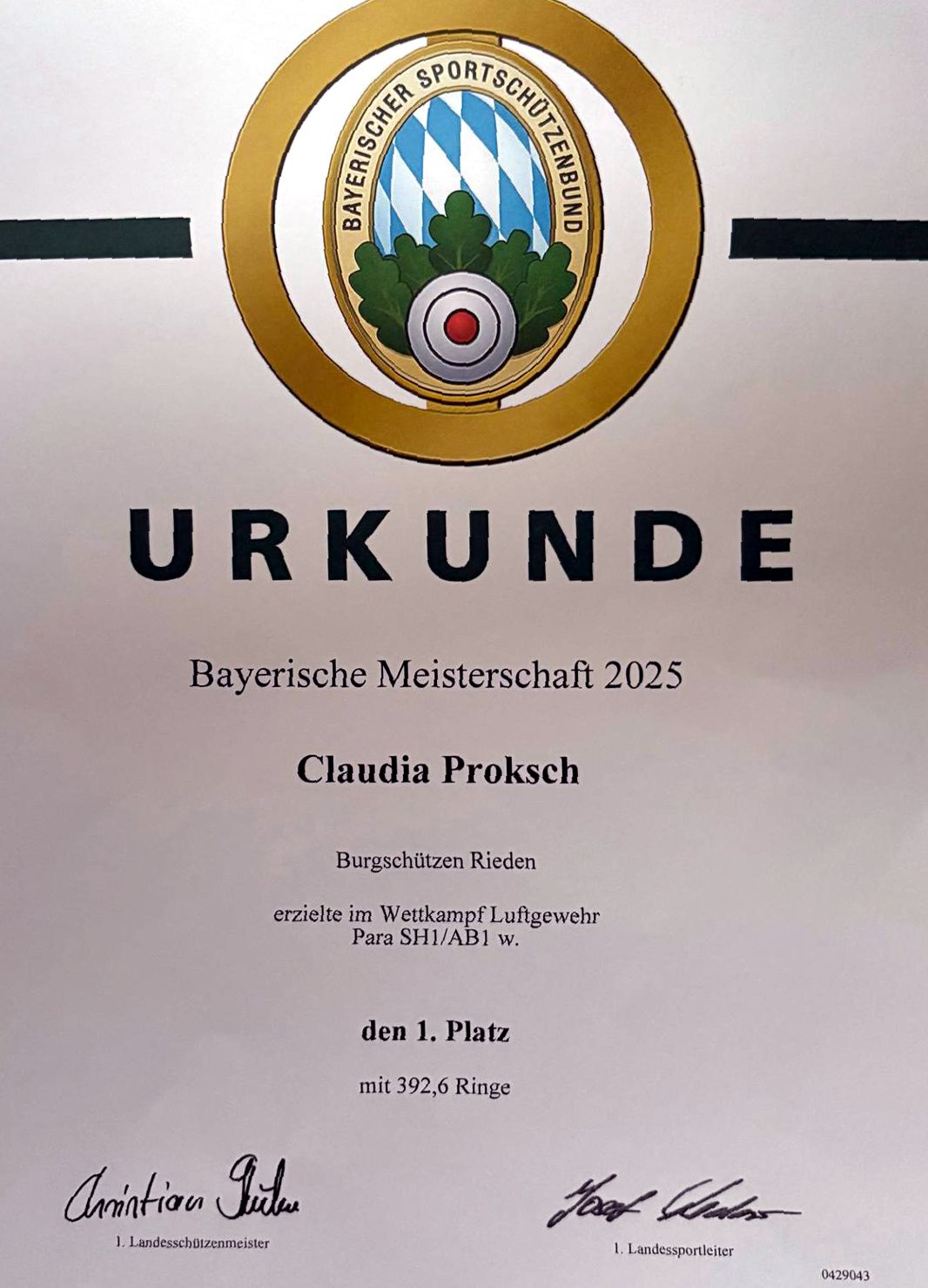 Die Meisterurkunde