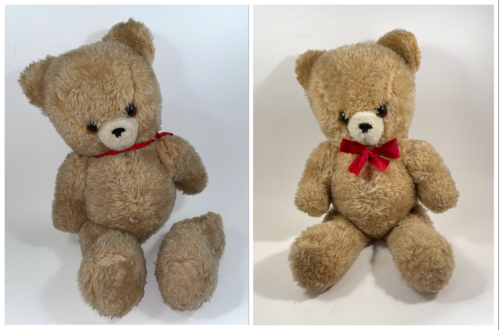 Fiche restauration peluche photo par La clinique des poupées droit à l'image copyrith26 