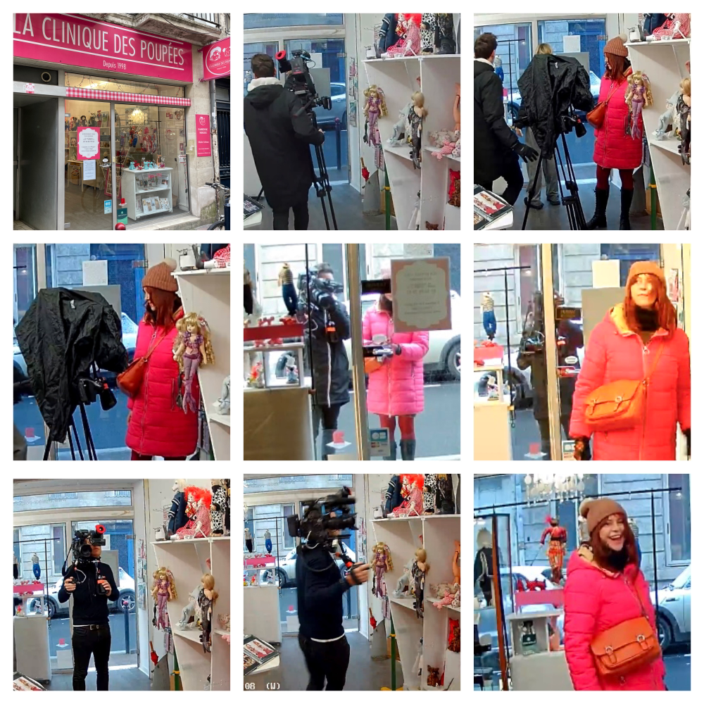 Equipe de reportage à La Clinique Des Poupees