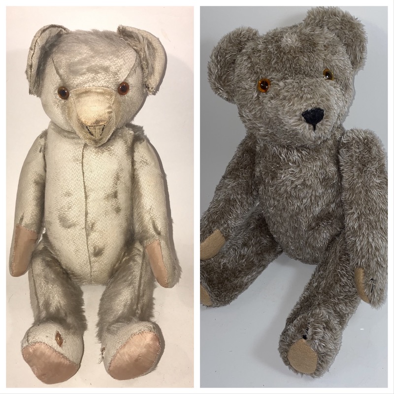 Intégration complète de poils sur un vieux nounours