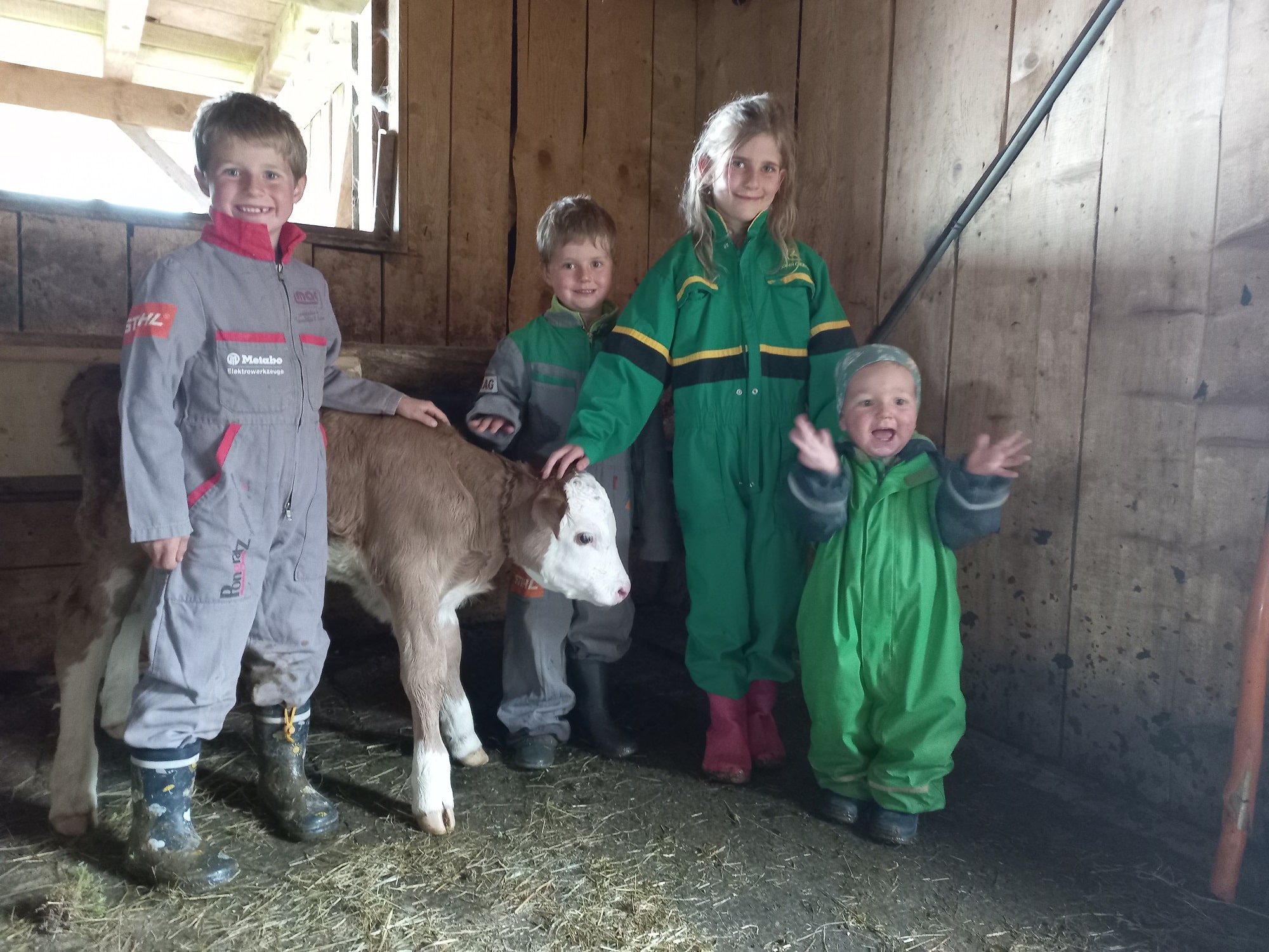 Dominik, Matheo, Miriam und Elias sind für den Nachwuchs zuständig :)