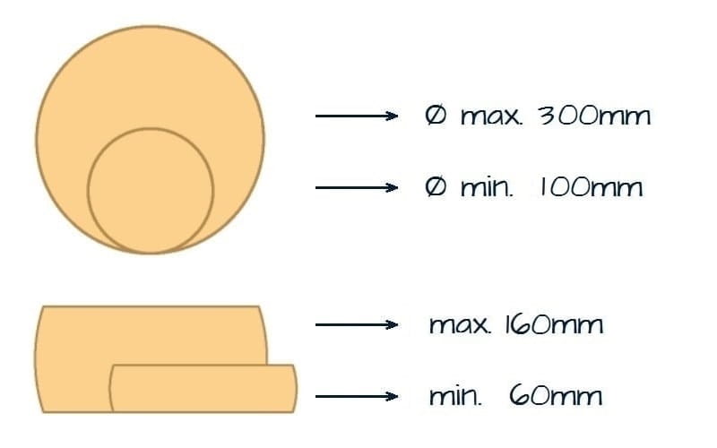 Dimensioni del formaggio Macchina spazzolatrice per formaggio PM300