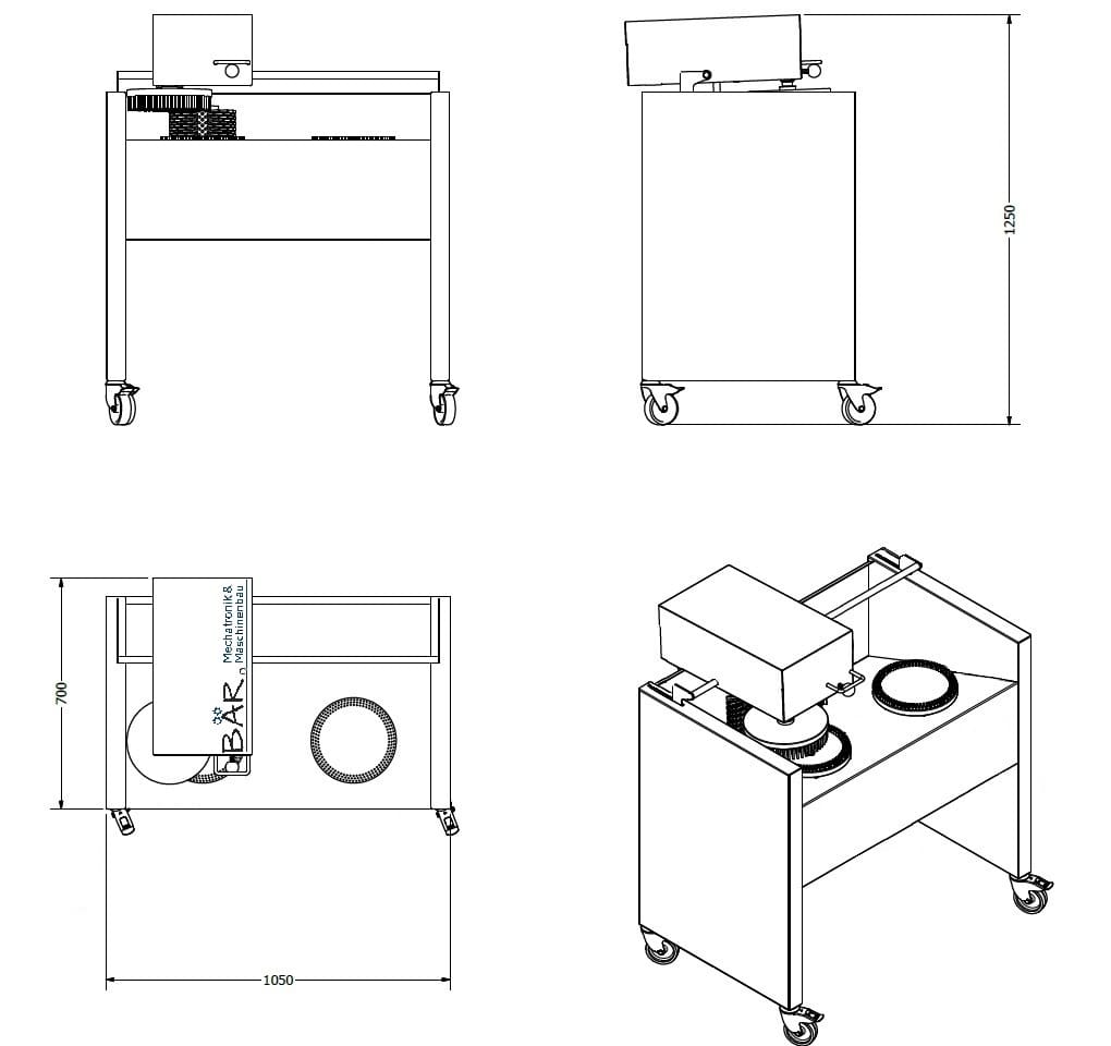 Käsesalzmaschine, Käsepflegemaschine für Bergkäse