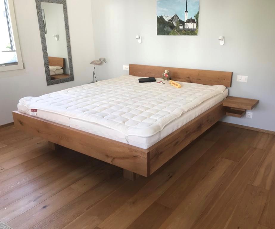 Eichenbett, natur geölt