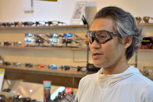 ◎フレーム：RUDYPROJECT/DEFENDER GRAPHENE COLLECTION　◎RXインサート：RUDYPROJECT/FR52　◎レンズ：HOYA/HL167VS-H