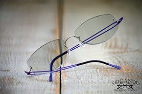 ◎フレーム：LINDBERG／Spirit 602　◎レンズ：TALEX mo’eye／MO’EYE GRAY