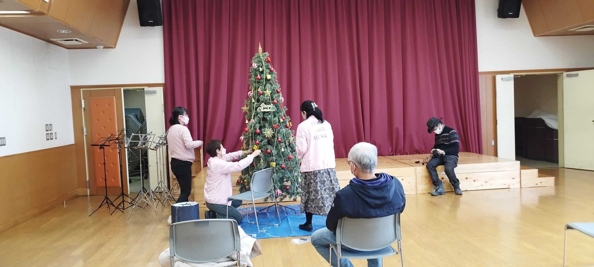 2022年12月24日開催 Gオケクリスマスコンサート準備の様子
