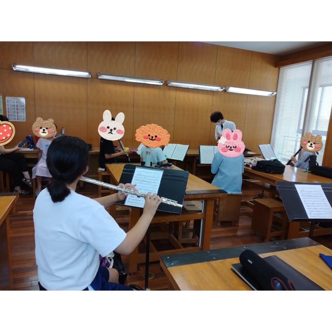 2022年８月開催 オーケストラ養成講座の様子（木管楽器）