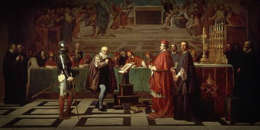 Galileio vor der Inquisition, Lizenz: gemeinfrei