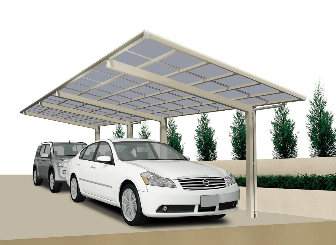Aluminium Doppel Carport Linea 60 Tandem Carports Holz Stahl Alu