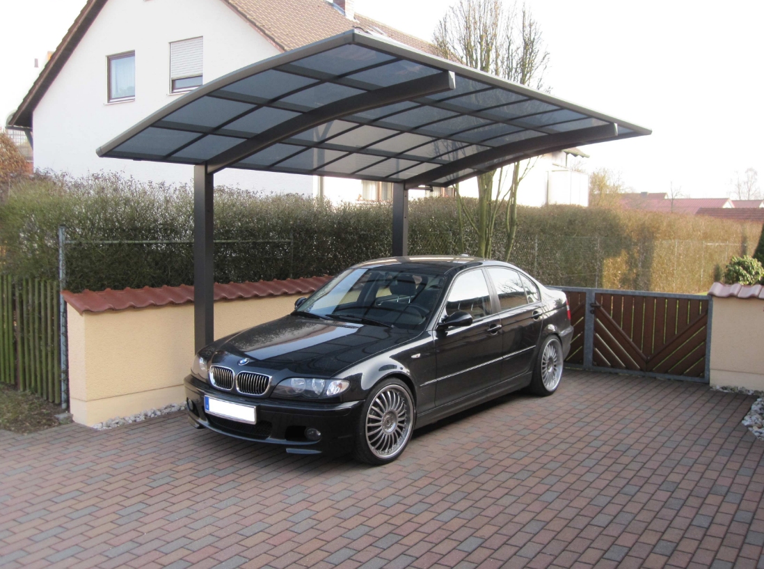 Ximax Carport Portoforte Typ 80 Caravan-Ausführung Mattbraun L 4,95 m x B 2,70 m
