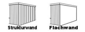 Strukturwand-Flachwand