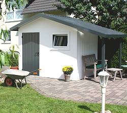 Gerätehaus mit Satteldach