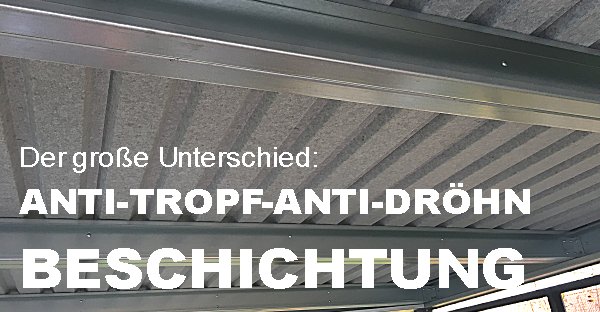 Beispiel-Nr. STC-25   Wichtiges Extra: Die Antitropfbeschichtung der Dachunterseite in bei Lippe-Carports im Preis enthalten