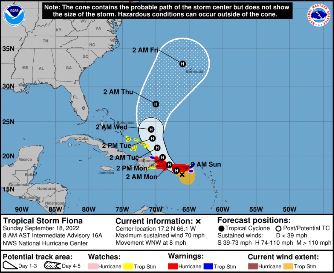 Hurricane Fiona Update