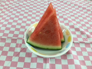 7/7　すいか　牛乳