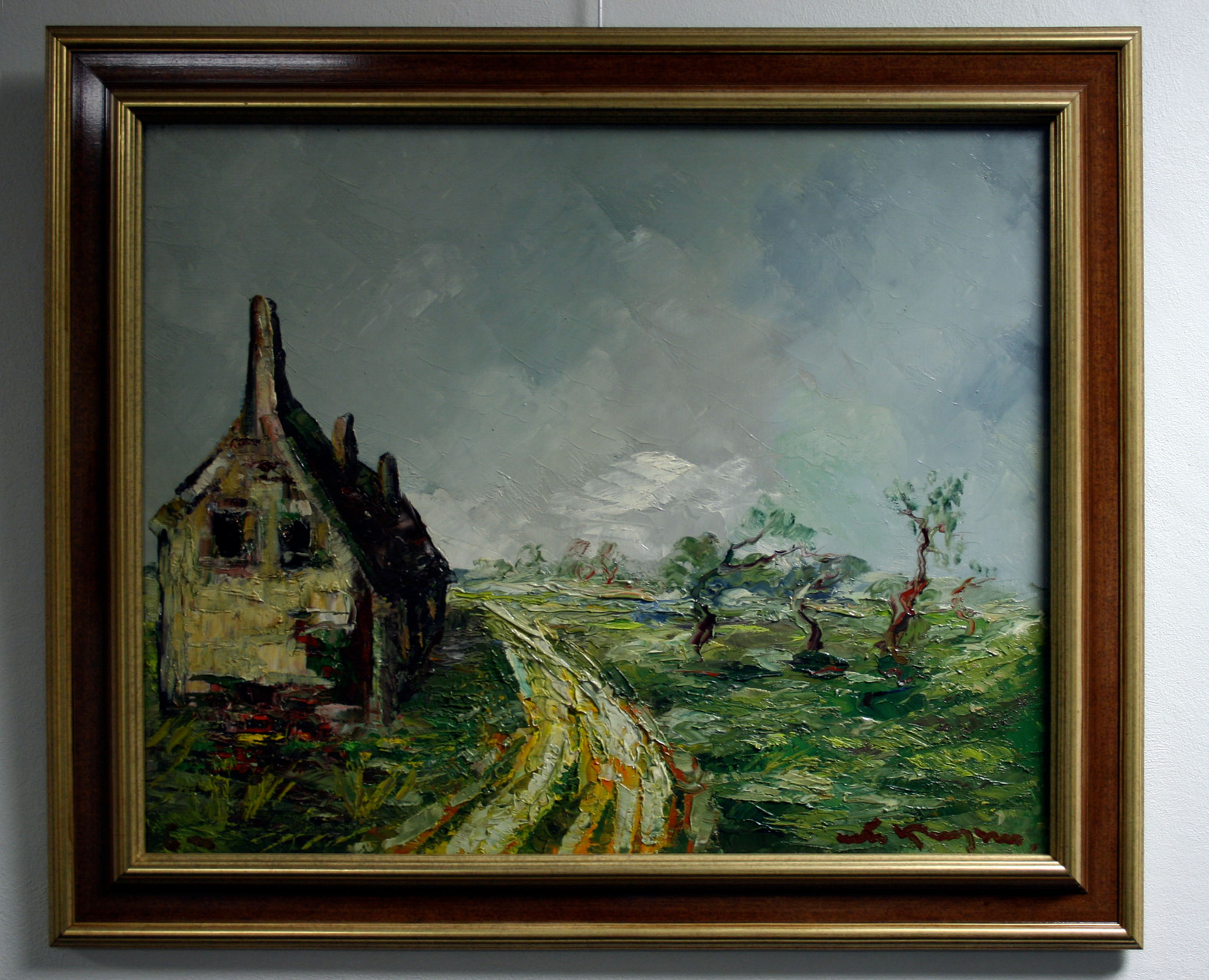 Landschap met huis