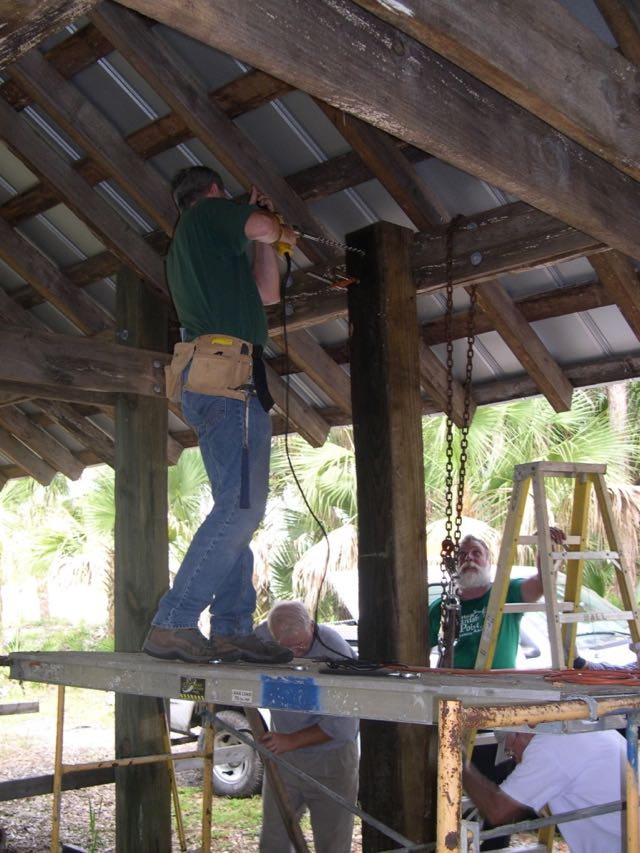 Beam for pole barn, Ranger Rick Storsberg