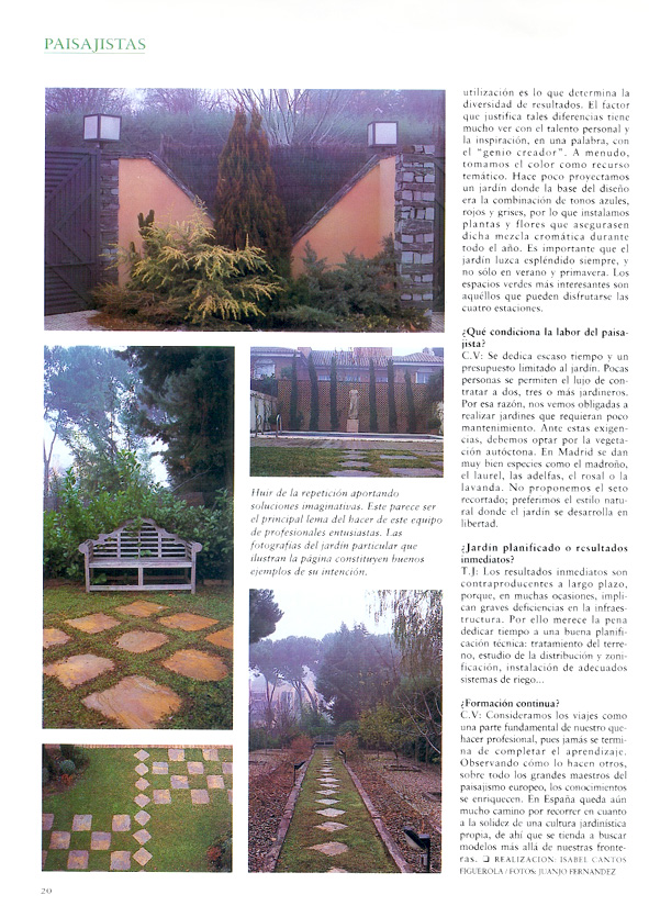 CAROLA VIVES paisaje y decoración. Diseño de jardines, diseño de