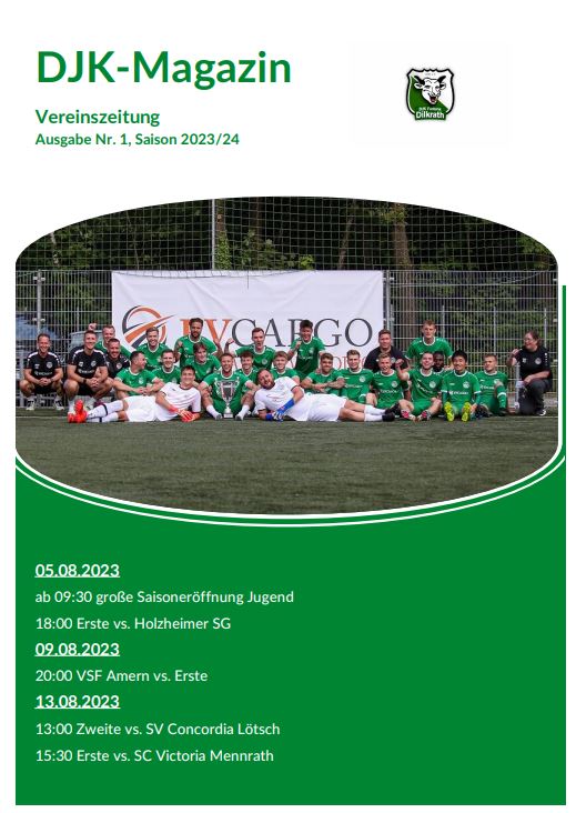 Vereinszeitung Heft 1 Saison 2023/24