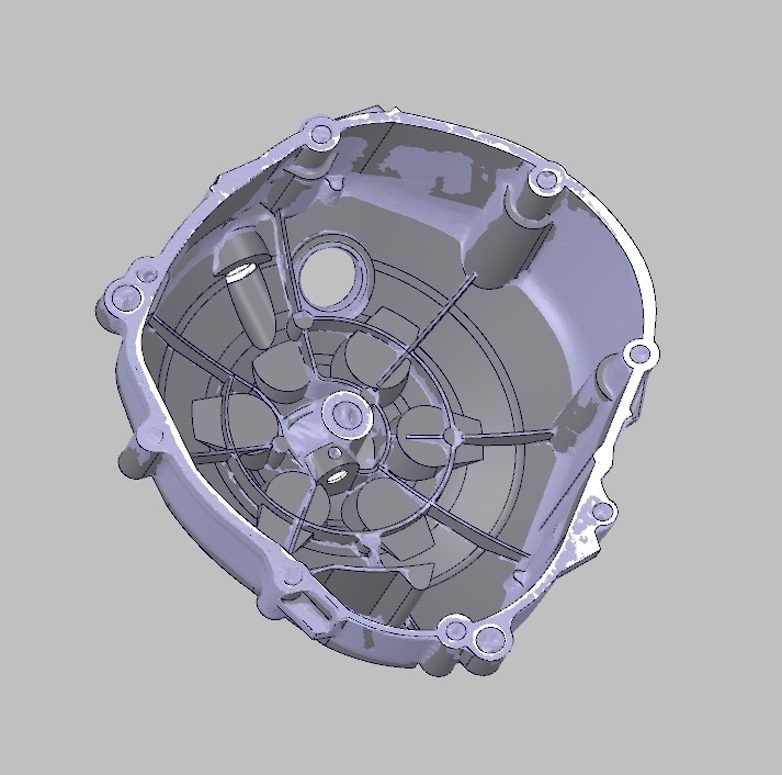 Création du volume ici superposé sur le fichier STL pour prise des positions spatiales.
