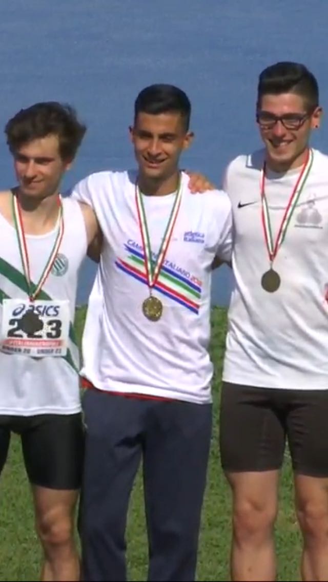 Il podio dei Campionati Italiani outdoor Agropoli 2018