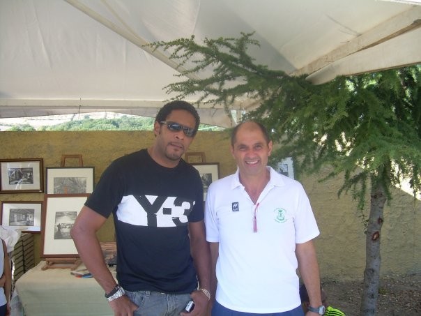 con Javier Sotomayor al meeting Terra Sarda edizione 2009 a Orroli
