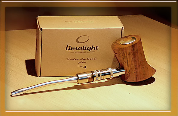 limelight-Holzpfeife, ein Holzmod aus Serbien mit dem FeV-VS als Verdampfer