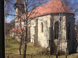 These photos show the former fortified church of Sura Mica.