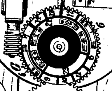 Gear-disk of electrical contacts