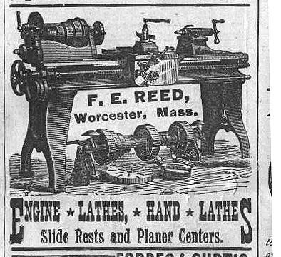 Exemple of 1900 F.E.Reed Prentice lathe.