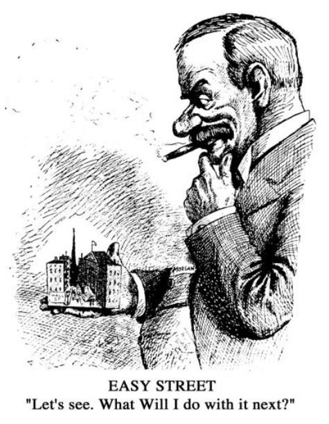 Political cartoon of J.Pierpont Morgan.