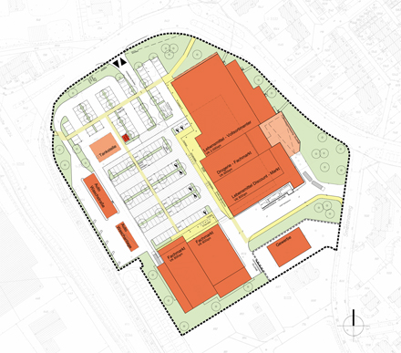 Händelstraße Lageplan