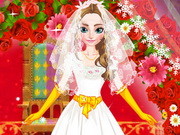 Игра одевалка свадебный образ Анны из Холодного сердца
