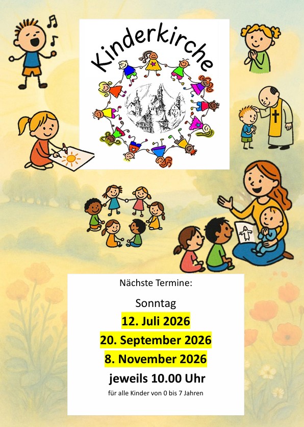 nächste Kinderkirche 12. Juli, 10 Uhr, in Püchersreuth