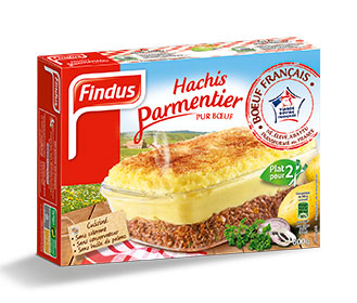 Findus Hachis Parmentier pur boeuf 2 parts surgelé