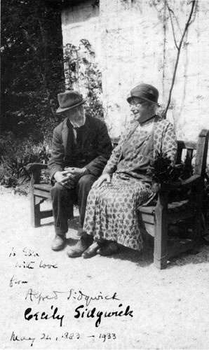 The Sidgwicks on their golden wedding anniversary in 1933 (photo courtesy of Maryella Pigott)