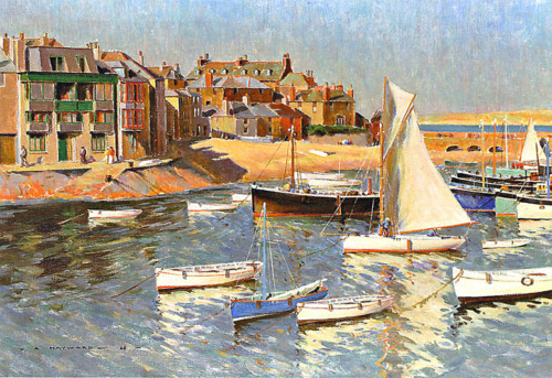 Arthur Hayward - A Corner of the Harbour, St Ives