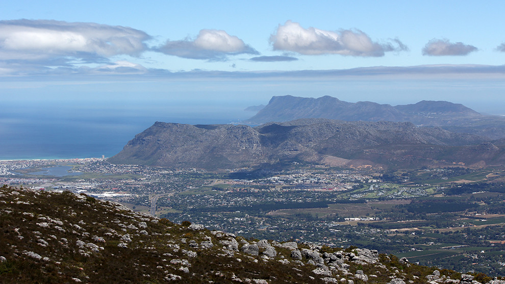 View from the Table Mountain on Capetown