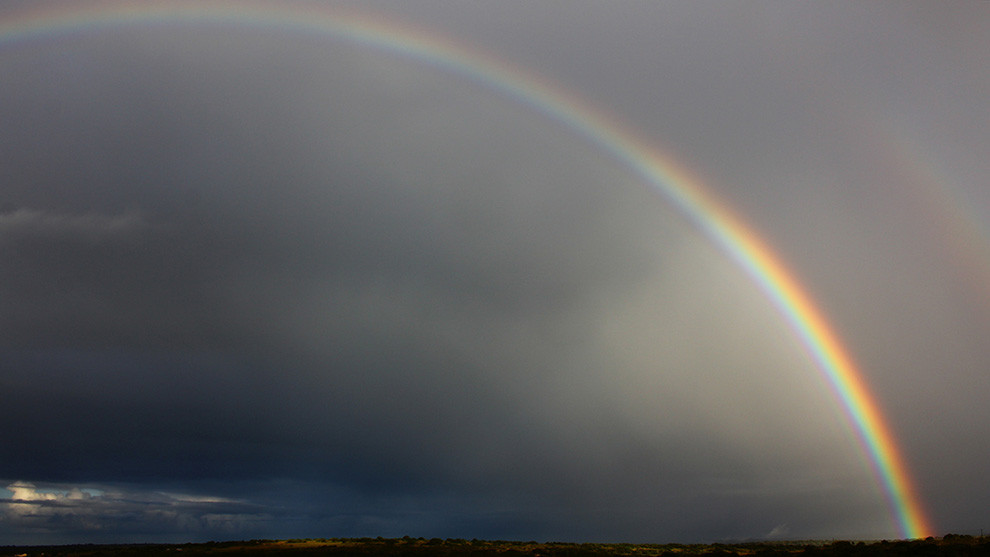 2014-Apr-13 Double Rainbow in Swaziland