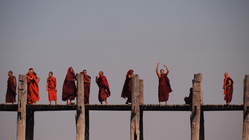 2013-Dec-18 U Bein Bridge, Mandalay,Myanmar
