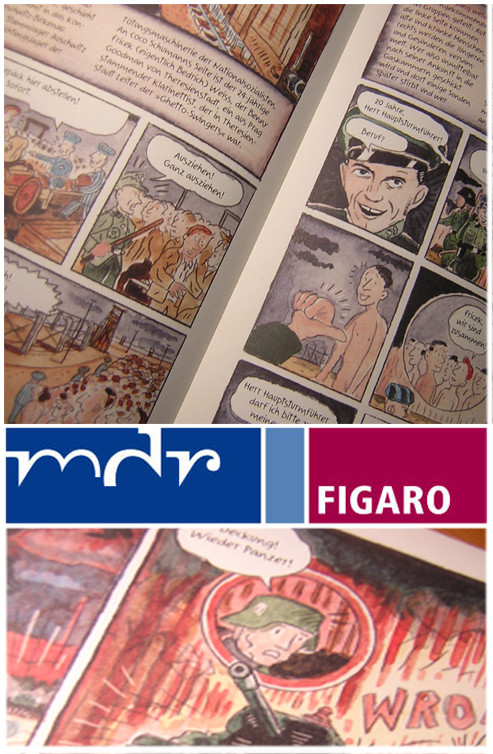 Im MDR lief ein Interview für das Magazin „figaro" über die neue Graphic-Novel „I got Rhythm" © niels-schroeder