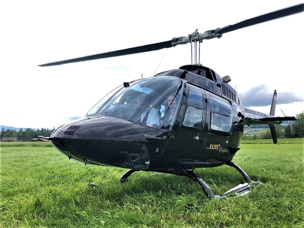 Elite Flights, Bell 206 Jet Ranger, HB-ZPZ, Sightseeing Flight Day Maschwanden 2019