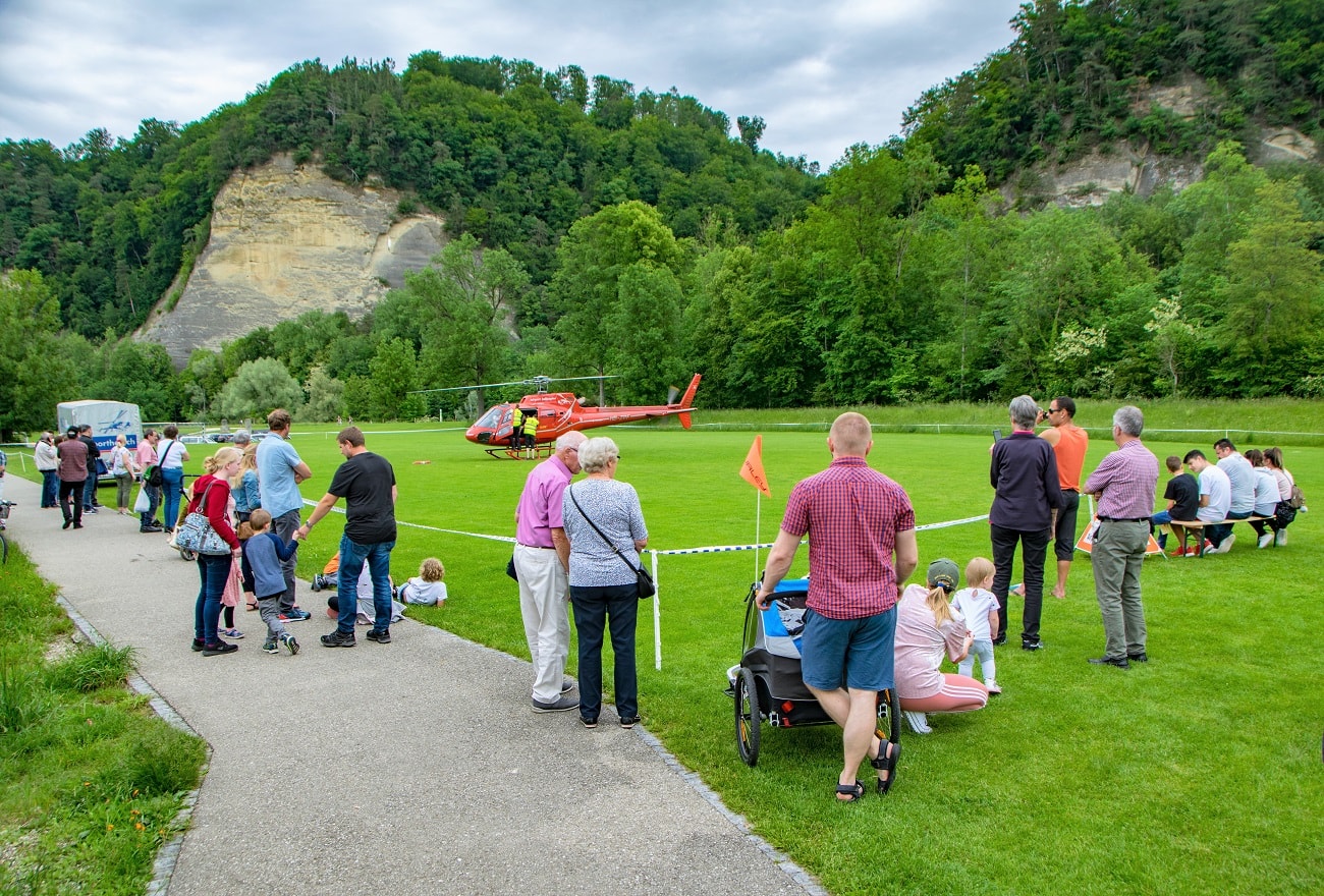 AS350 B2 Ecureuil, HB-ZPF, Rundflugtage Burgdorf, BUGA 2018