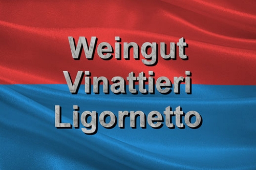 Fly and Wine, Helikopterflug mit Weindegustation, Wappe Tessin Weingut Vinattieri